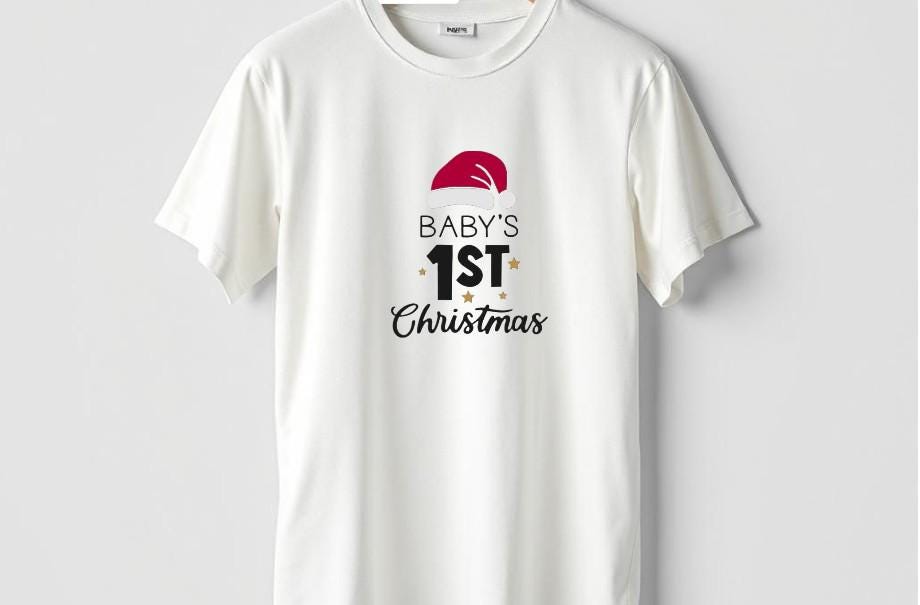Baby&#39;s First Christmas t-shirt-Adult