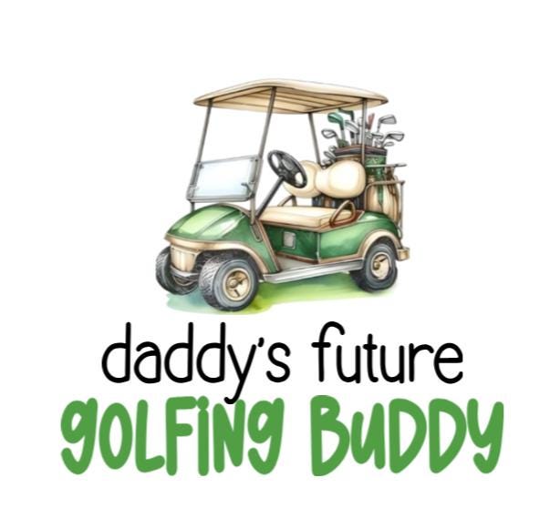 Daddy's future golfing buddy onesie