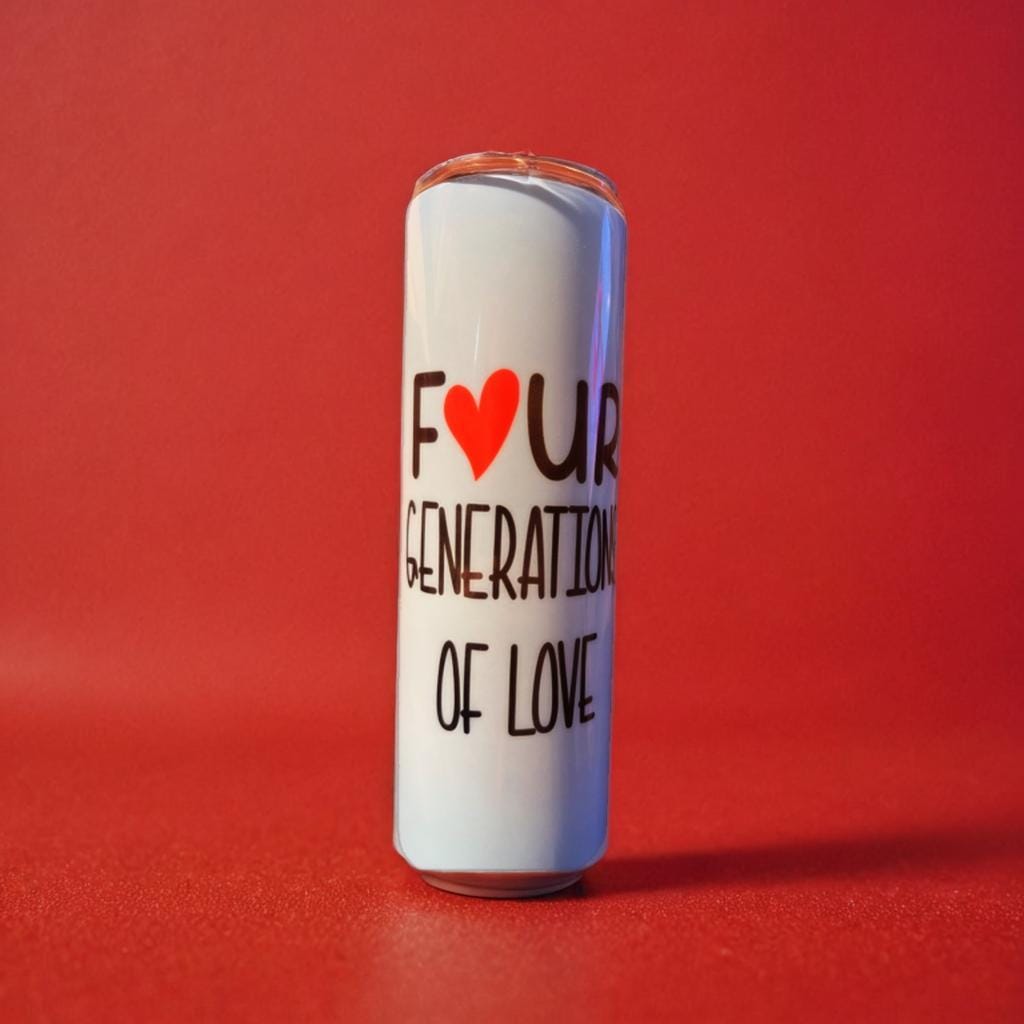 Generations of Love cartoon 20 oz tumbler