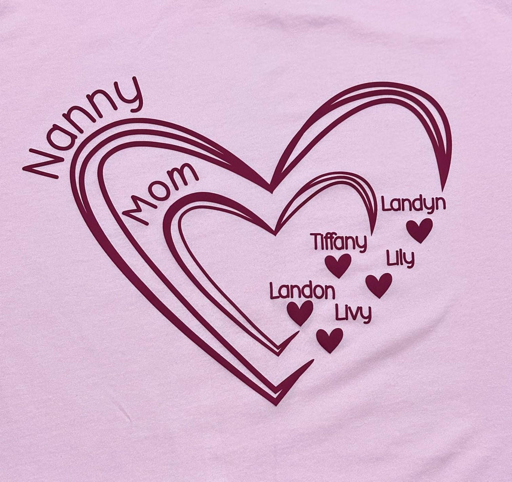 Personalized Mom/Grandparent t-shirt