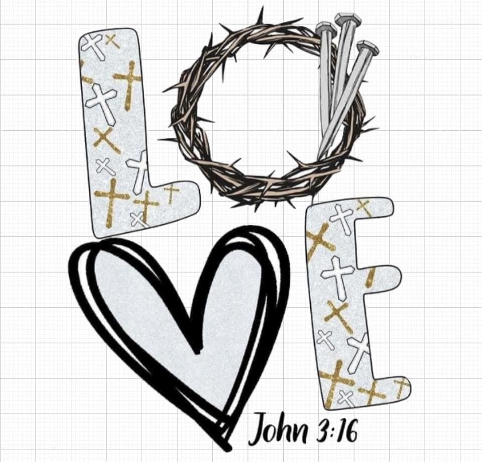 Love - John 3:16 t-shirt-adult