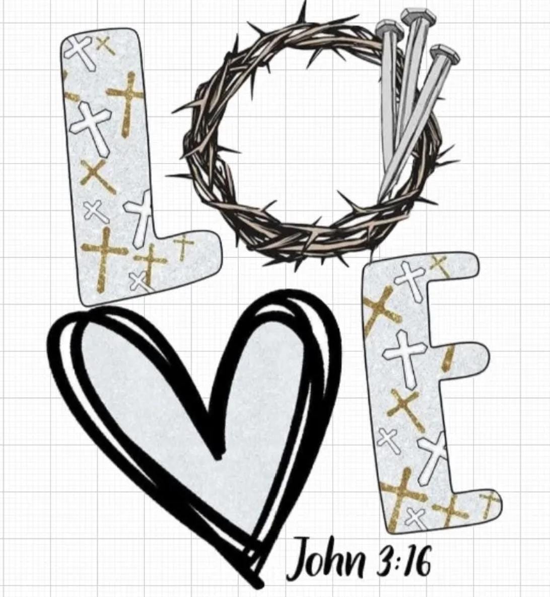 Love - John 3:16 t-shirt
