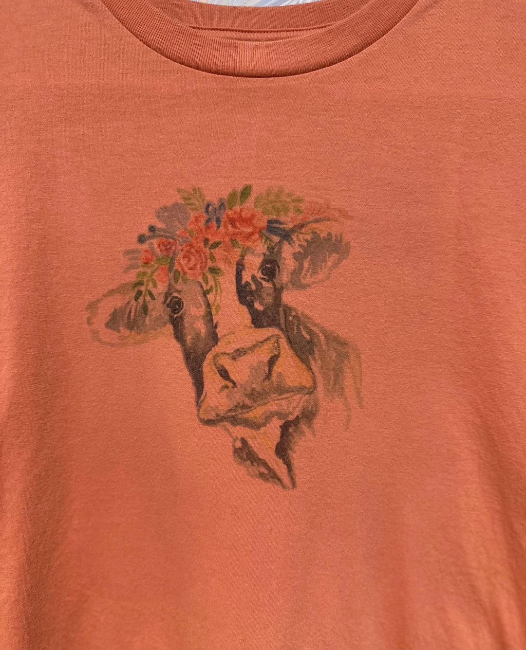 Cow with Flowers t-shirt