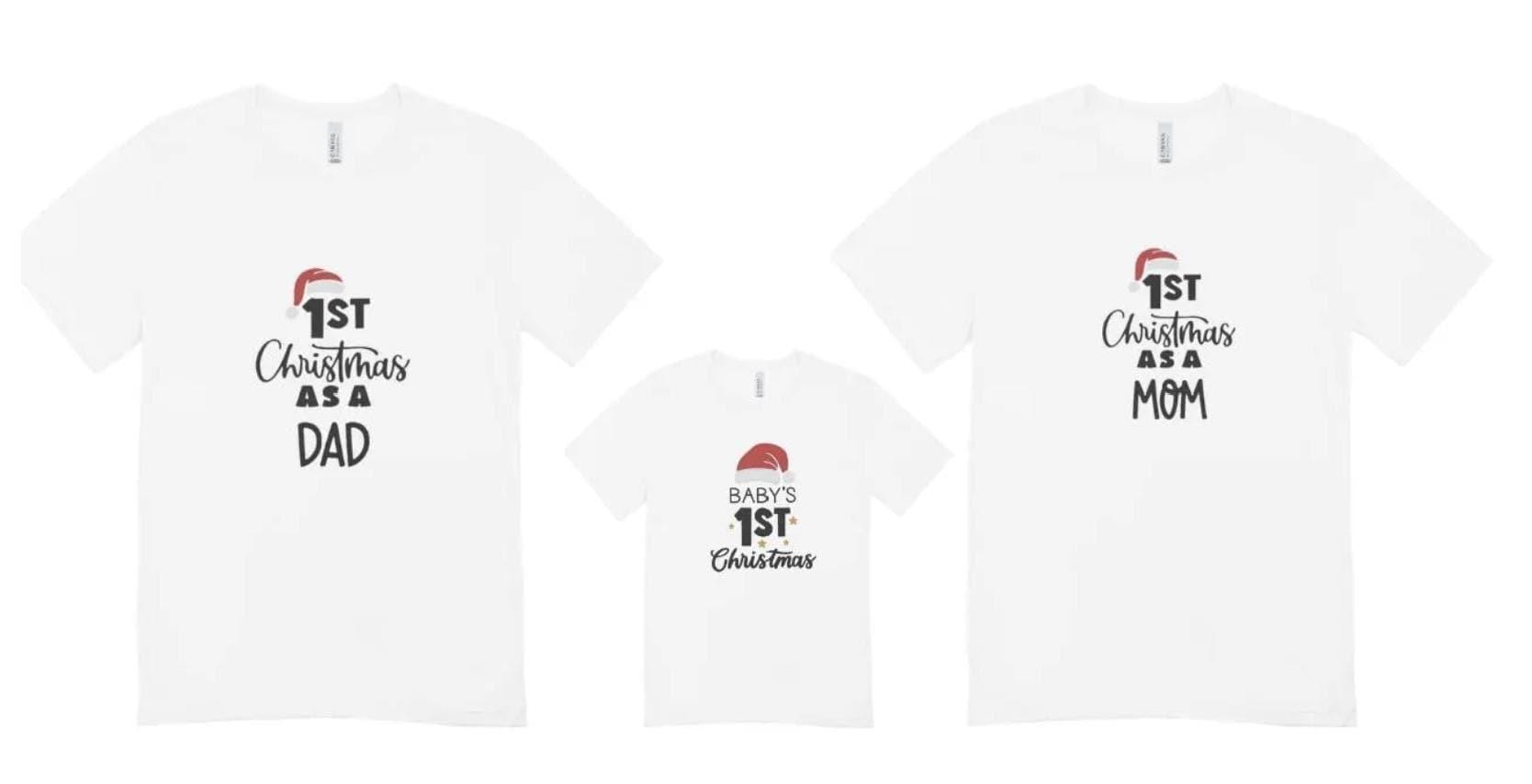 Baby&#39;s First Christmas t-shirt-Adult