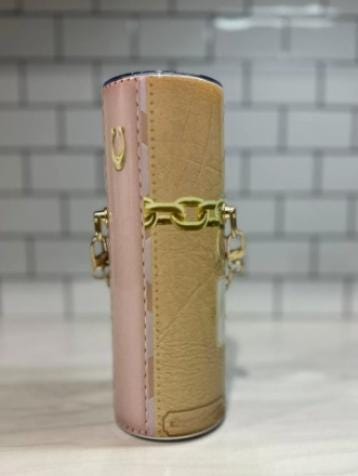 Personalized designer inspired 20 oz tumbler with chain