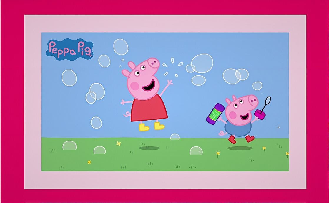 Peppa Pig bubbles toddler cup digital download