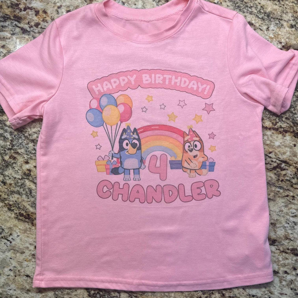 Bluey birthday girl t-shirt-youth