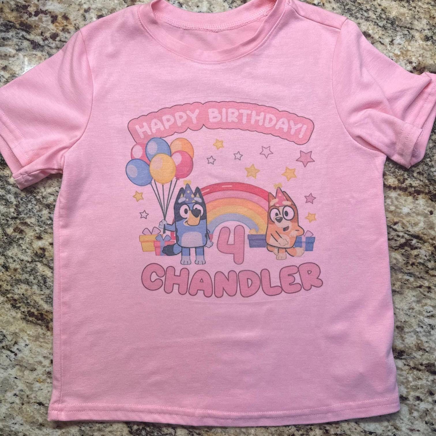 Bluey birthday girl t-shirt-youth