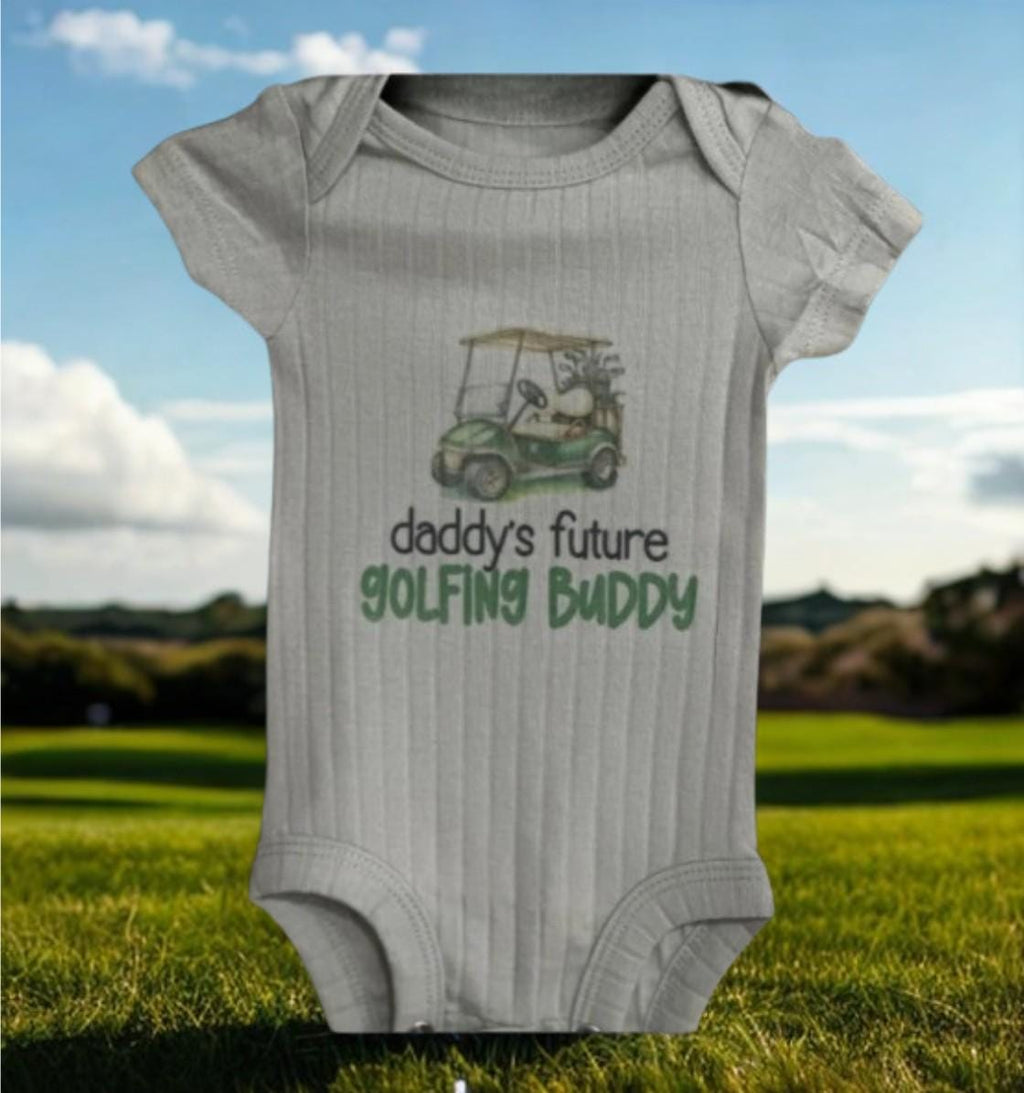 Daddy's future golfing buddy onesie